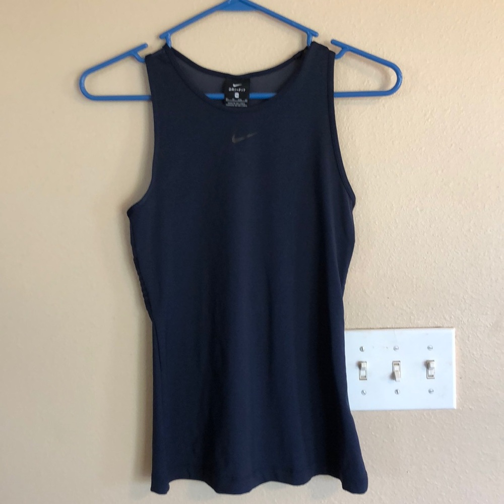 Nike Pro mesh tank top with velvet design